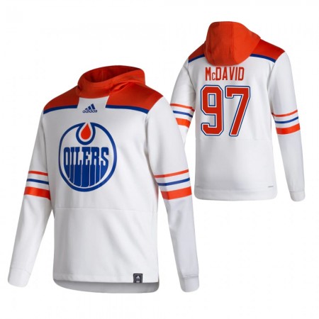 Edmonton Oilers Connor McDavid 97 2020-21 Reverse Retro Hoodie Sawyer - Muške